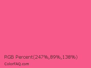 RGB Percent 97%,35%,54% Color Image
