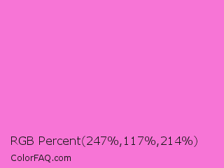 RGB Percent 97%,46%,84% Color Image