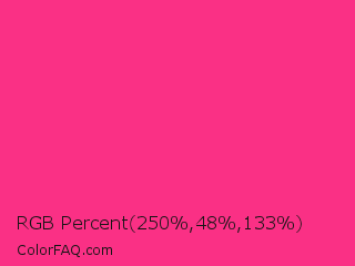 RGB Percent 98%,19%,52% Color Image