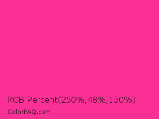 RGB Percent 98%,19%,59% Color Image
