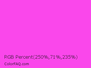 RGB Percent 98%,28%,92% Color Image