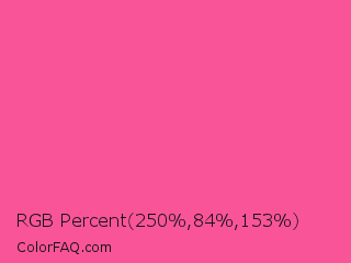 RGB Percent 98%,33%,60% Color Image