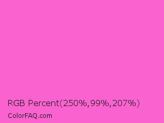 RGB Percent 98%,39%,81% Color Image