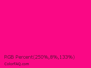 RGB Percent 98%,3%,52% Color Image