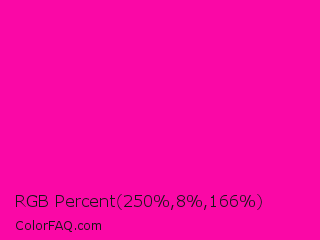 RGB Percent 98%,3%,65% Color Image