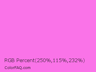 RGB Percent 98%,45%,91% Color Image