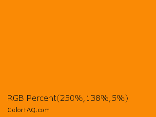 RGB Percent 98%,54%,2% Color Image
