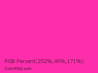 RGB Percent 99%,18%,67% Color Image