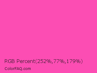 RGB Percent 99%,30%,70% Color Image