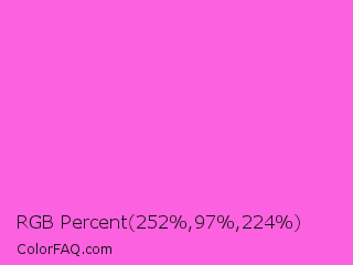 RGB Percent 99%,38%,88% Color Image