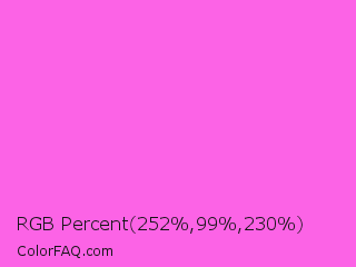 RGB Percent 99%,39%,90% Color Image