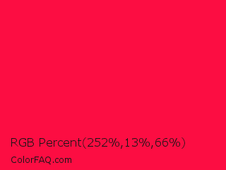 RGB Percent 99%,5%,26% Color Image