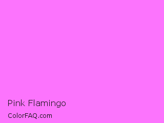 RYB 252,116,253 Pink Flamingo Color Image