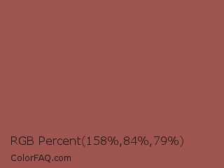 RGB Percent 62%,33%,31% Color Image