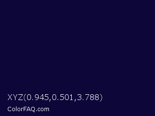 XYZ 0.945,0.501,3.788 Color Image