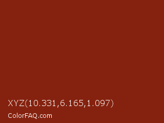 XYZ 10.331,6.165,1.097 Color Image