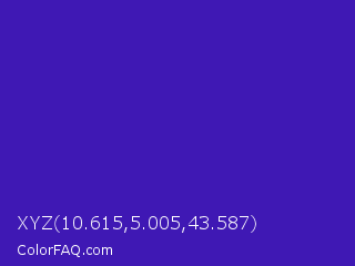 XYZ 10.615,5.005,43.587 Color Image