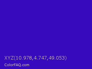 XYZ 10.978,4.747,49.053 Color Image