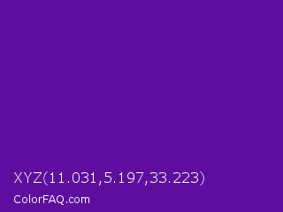 XYZ 11.031,5.197,33.223 Color Image