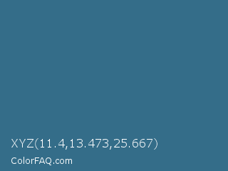 XYZ 11.4,13.473,25.667 Color Image