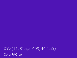 XYZ 11.815,5.499,44.155 Color Image