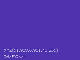 XYZ 11.908,6.961,40.251 Color Image