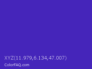 XYZ 11.979,6.134,47.007 Color Image
