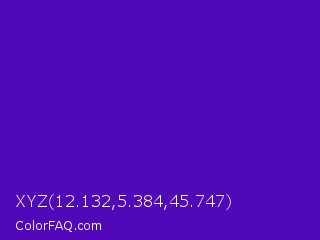 XYZ 12.132,5.384,45.747 Color Image