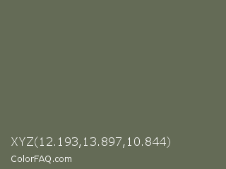 XYZ 12.193,13.897,10.844 Color Image