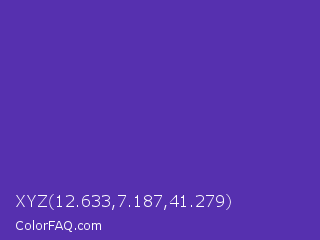 XYZ 12.633,7.187,41.279 Color Image