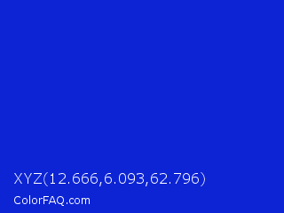 XYZ 12.666,6.093,62.796 Color Image
