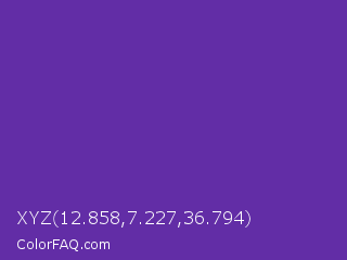 XYZ 12.858,7.227,36.794 Color Image