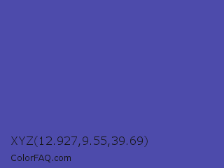XYZ 12.927,9.55,39.69 Color Image