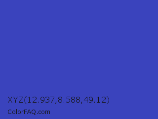 XYZ 12.937,8.588,49.12 Color Image