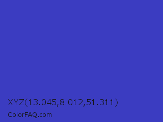 XYZ 13.045,8.012,51.311 Color Image