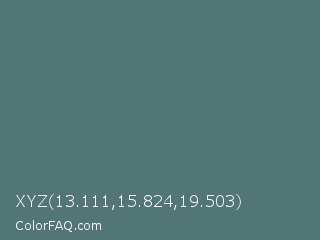 XYZ 13.111,15.824,19.503 Color Image