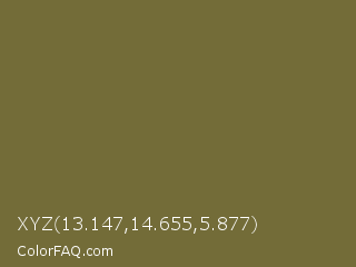 XYZ 13.147,14.655,5.877 Color Image
