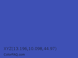 XYZ 13.196,10.098,44.97 Color Image