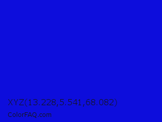 XYZ 13.228,5.541,68.082 Color Image