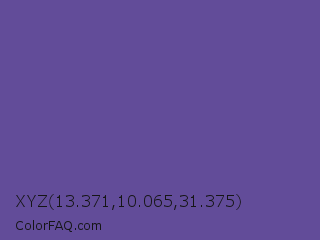 XYZ 13.371,10.065,31.375 Color Image