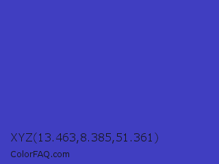 XYZ 13.463,8.385,51.361 Color Image