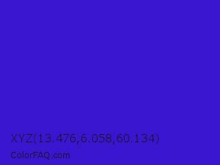 XYZ 13.476,6.058,60.134 Color Image
