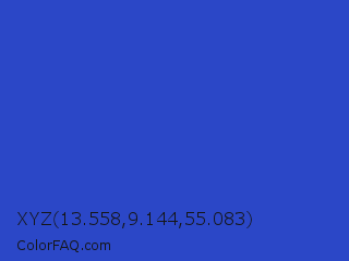 XYZ 13.558,9.144,55.083 Color Image