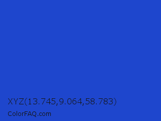 XYZ 13.745,9.064,58.783 Color Image