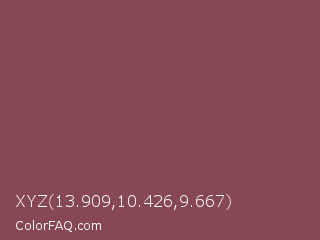 XYZ 13.909,10.426,9.667 Color Image