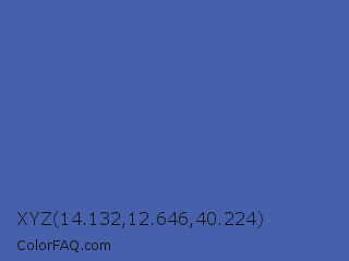 XYZ 14.132,12.646,40.224 Color Image