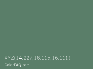 XYZ 14.227,18.115,16.111 Color Image