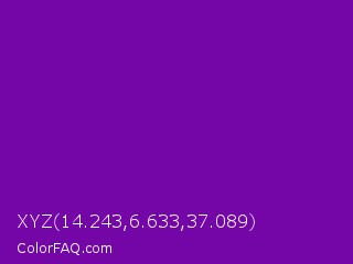 XYZ 14.243,6.633,37.089 Color Image
