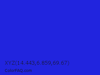 XYZ 14.443,6.859,69.67 Color Image