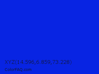 XYZ 14.596,6.859,73.228 Color Image